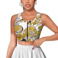 AILLOSA Activewear 3D Baskılı Desen YH-114 Askılı Kadın Atlet