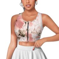 AILLOSA Activewear 3D Baskılı Desen YH-117 Askılı Kadın Atlet