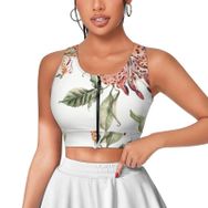 AILLOSA Activewear 3D Baskılı Desen YH-119 Askılı Kadın Atlet