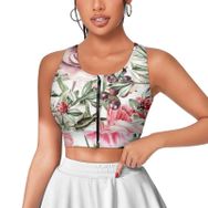 AILLOSA Activewear 3D Baskılı Desen YH-120 Askılı Kadın Atlet