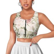 AILLOSA Activewear 3D Baskılı Desen YH-122 Askılı Kadın Atlet