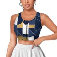 AILLOSA Activewear 3D Baskılı Desen YH-126 Askılı Kadın Atlet
