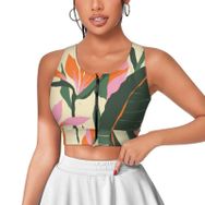 AILLOSA Activewear 3D Baskılı Desen YH-127 Askılı Kadın Atlet