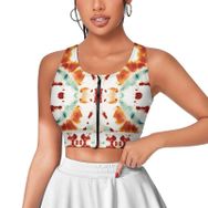 AILLOSA Activewear 3D Baskılı Desen YH-129 Askılı Kadın Atlet
