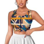 AILLOSA Activewear 3D Baskılı Desen YH-150 Askılı Kadın Atlet
