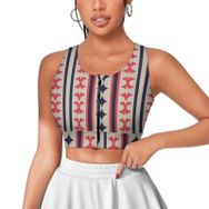 AILLOSA Activewear 3D Baskılı Desen YH-154 Askılı Kadın Atlet