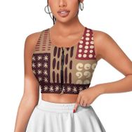 AILLOSA Activewear 3D Baskılı Desen YH-155 Askılı Kadın Atlet