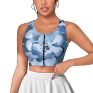 AILLOSA Activewear 3D Baskılı Desen YH-164 Askılı Kadın Atlet