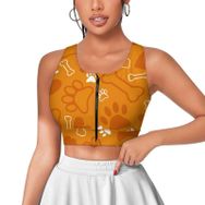 AILLOSA Activewear 3D Baskılı Desen YH-166 Askılı Kadın Atlet