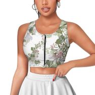 AILLOSA Activewear 3D Baskılı Desen YH-175 Askılı Kadın Atlet