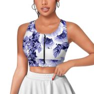 AILLOSA Activewear 3D Baskılı Desen YH-179 Askılı Kadın Atlet