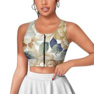 AILLOSA Activewear 3D Baskılı Desen YH-18 Askılı Kadın Atlet