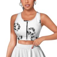 AILLOSA Activewear 3D Baskılı Desen YH-181 Askılı Kadın Atlet