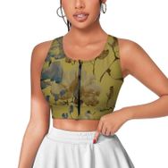 AILLOSA Activewear 3D Baskılı Desen YH-185 Askılı Kadın Atlet