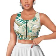 AILLOSA Activewear 3D Baskılı Desen YH-205 Askılı Kadın Atlet