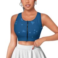 AILLOSA Activewear 3D Baskılı Desen YH-208 Askılı Kadın Atlet