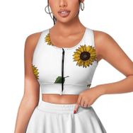 AILLOSA Activewear 3D Baskılı Desen YH-211 Askılı Kadın Atlet