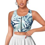 AILLOSA Activewear 3D Baskılı Desen YH-214 Askılı Kadın Atlet