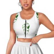 AILLOSA Activewear 3D Baskılı Desen YH-218 Askılı Kadın Atlet