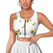 AILLOSA Activewear 3D Baskılı Desen YH-223 Askılı Kadın Atlet