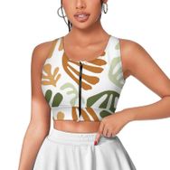AILLOSA Activewear 3D Baskılı Desen YH-226 Askılı Kadın Atlet