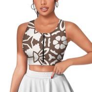 AILLOSA Activewear 3D Baskılı Desen YH-231 Askılı Kadın Atlet