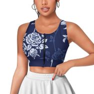 AILLOSA Activewear 3D Baskılı Desen YH-240 Askılı Kadın Atlet