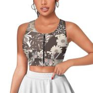AILLOSA Activewear 3D Baskılı Desen YH-247 Askılı Kadın Atlet