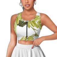 AILLOSA Activewear 3D Baskılı Desen YH-248 Askılı Kadın Atlet