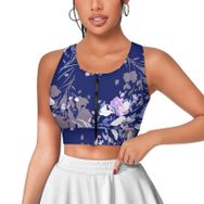 AILLOSA Activewear 3D Baskılı Desen YH-261 Askılı Kadın Atlet