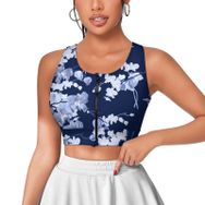 AILLOSA Activewear 3D Baskılı Desen YH-264 Askılı Kadın Atlet