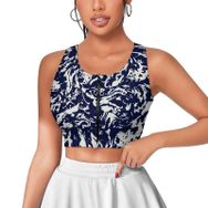 AILLOSA Activewear 3D Baskılı Desen YH-27 Askılı Kadın Atlet