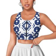 AILLOSA Activewear 3D Baskılı Desen YH-277 Askılı Kadın Atlet