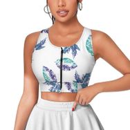 AILLOSA Activewear 3D Baskılı Desen YH-279 Askılı Kadın Atlet