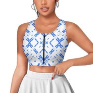 AILLOSA Activewear 3D Baskılı Desen YH-281 Askılı Kadın Atlet