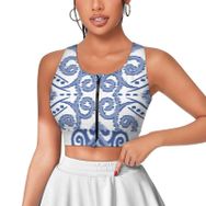 AILLOSA Activewear 3D Baskılı Desen YH-286 Askılı Kadın Atlet