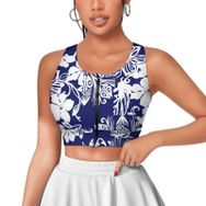 AILLOSA Activewear 3D Baskılı Desen YH-29 Askılı Kadın Atlet