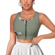 AILLOSA Activewear 3D Baskılı Desen YH-293 Askılı Kadın Atlet