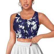 AILLOSA Activewear 3D Baskılı Desen YH-30 Askılı Kadın Atlet