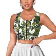 AILLOSA Activewear 3D Baskılı Desen YH-303 Askılı Kadın Atlet