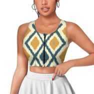 AILLOSA Activewear 3D Baskılı Desen YH-307 Askılı Kadın Atlet