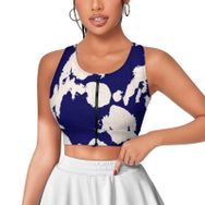 AILLOSA Activewear 3D Baskılı Desen YH-31 Askılı Kadın Atlet