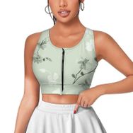 AILLOSA Activewear 3D Baskılı Desen YH-314 Askılı Kadın Atlet