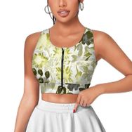 AILLOSA Activewear 3D Baskılı Desen YH-316 Askılı Kadın Atlet