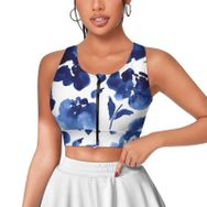 AILLOSA Activewear 3D Baskılı Desen YH-32 Askılı Kadın Atlet