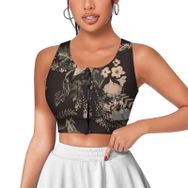 AILLOSA Activewear 3D Baskılı Desen YH-320 Askılı Kadın Atlet