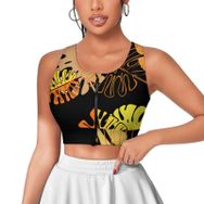 AILLOSA Activewear 3D Baskılı Desen YH-323 Askılı Kadın Atlet