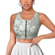 AILLOSA Activewear 3D Baskılı Desen YH-327 Askılı Kadın Atlet