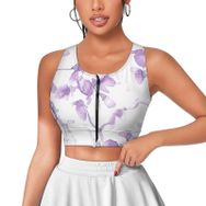 AILLOSA Activewear 3D Baskılı Desen YH-329 Askılı Kadın Atlet