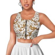 AILLOSA Activewear 3D Baskılı Desen YH-332 Askılı Kadın Atlet